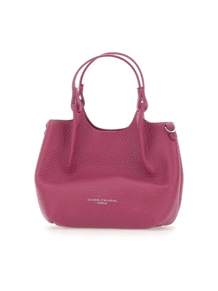 Shopperka Gianni Chiarini skórzana różowa