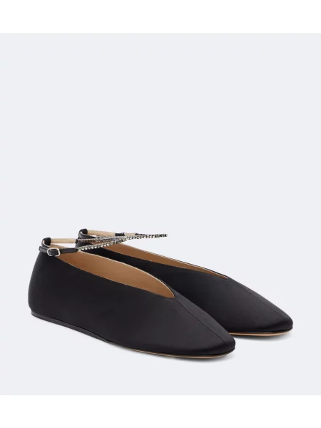 Balerini Le Monde Beryl din satin negru