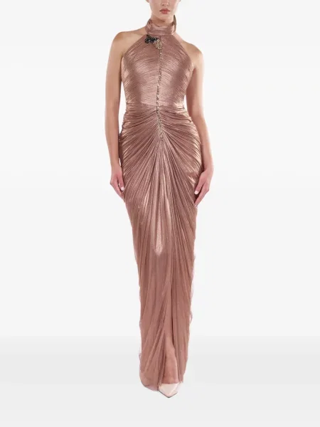 Rochie Araftu cu volane roz