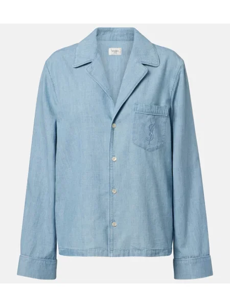 Koszula dżinsowa Saint Laurent niebieska