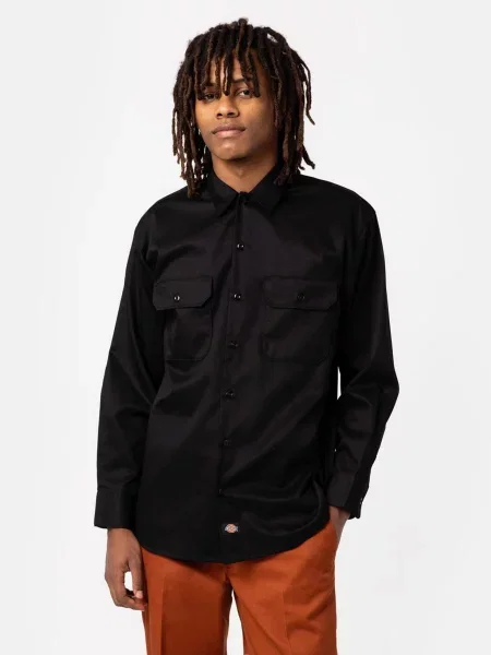 Dickies Сорочка з довгим рукавом чорний