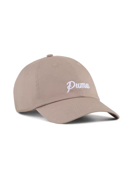 PUMA Czapka typu dad Essentials Script Akcesoria OSFA beżowy