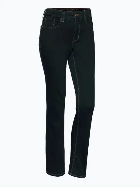 Jeansy o kroju feminine fit z 5 model ‘MELANIE’ Mac niebieskie