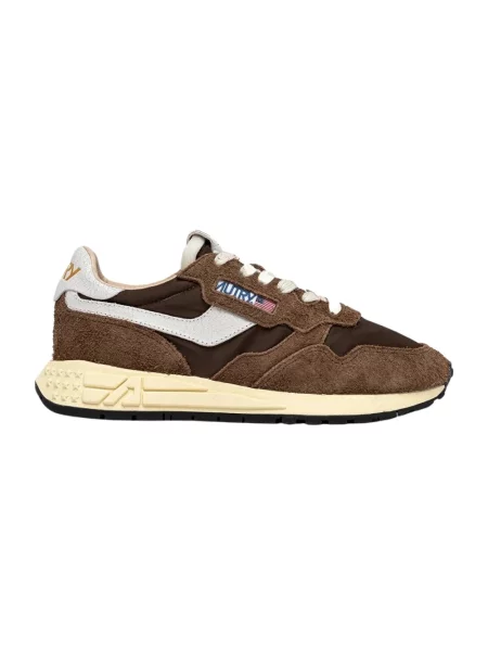 Sneakersy Autry brązowe