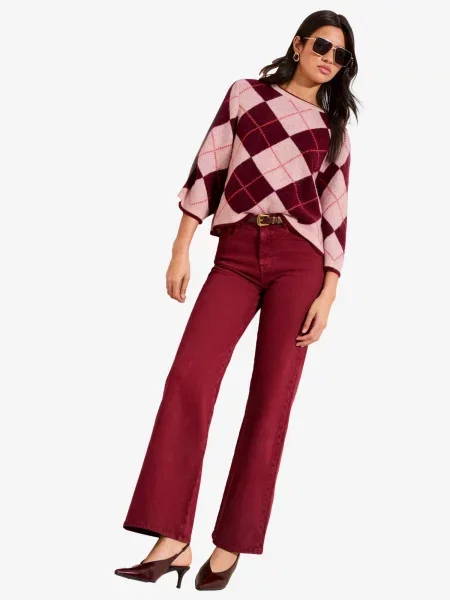 Friends Like These Pulover mov zmeură roz