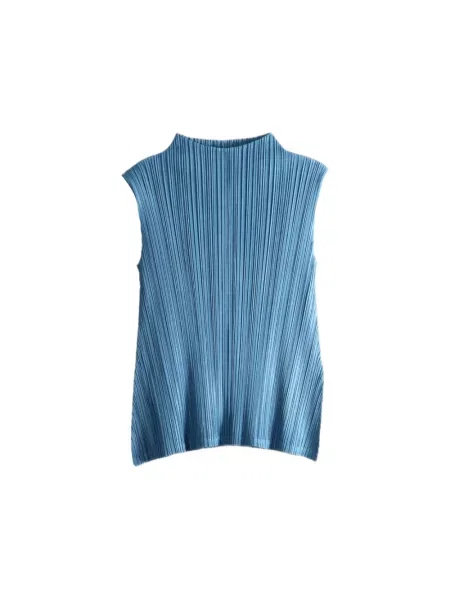 Top Issey Miyake niebieski