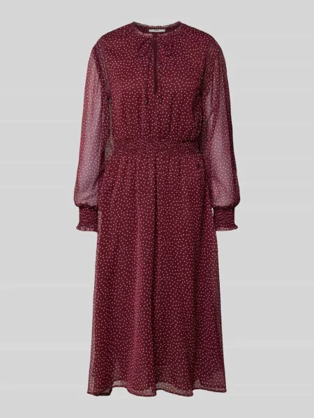 Dopasowana sukienka casualowa z głębokim dekoltem w serek Model MARIETTE' Pepe Jeans czerwona