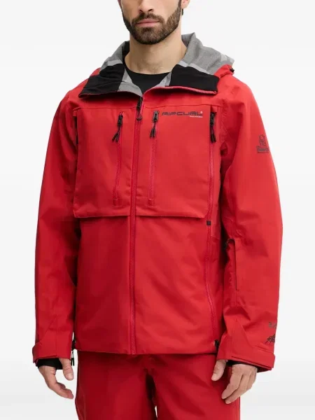 Geacă Rip Curl cu glugă roșu