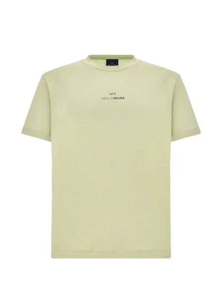 Tricou Paul & Shark cu imagine din jerseu verde