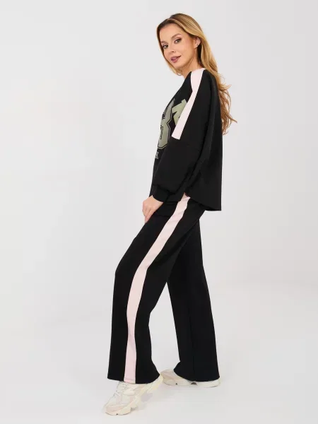 Spodnie dresowe Rue Paris czarne