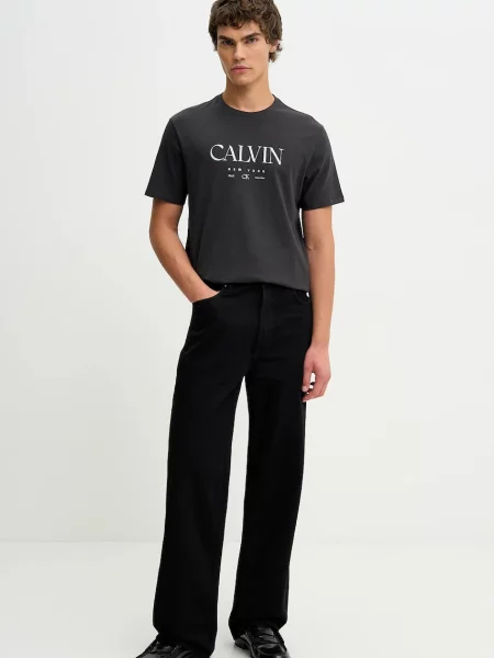 Tričko Calvin Klein sivá