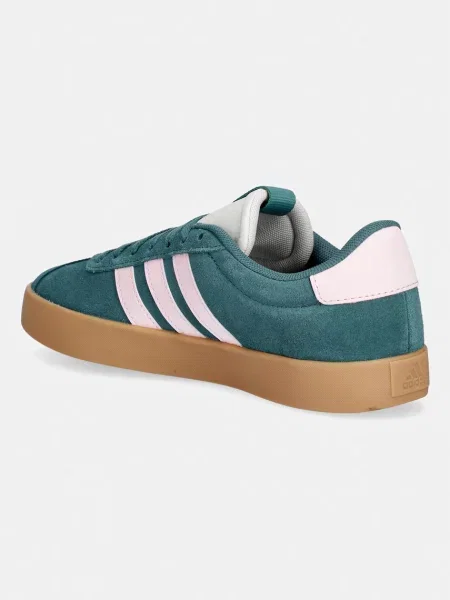 Semišové tenisky adidas Vl Court zelené
