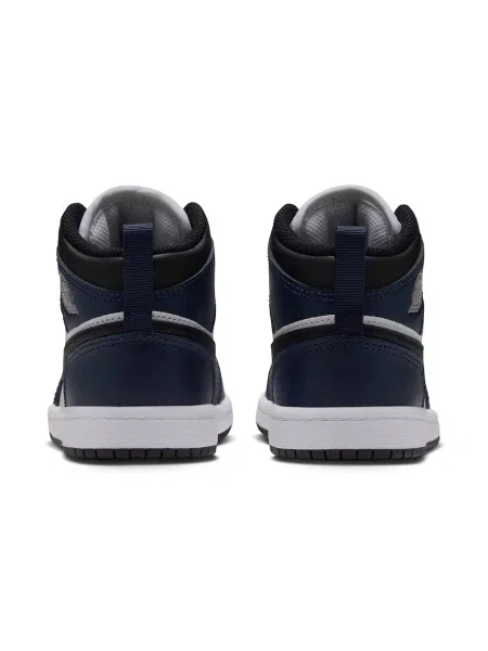 Jordan 1 Mid sportcipő gyerek bőr fekete