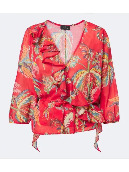 Top Etro cu model floral plic