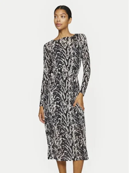 Vila Rochie cocktail Larine Negru alb