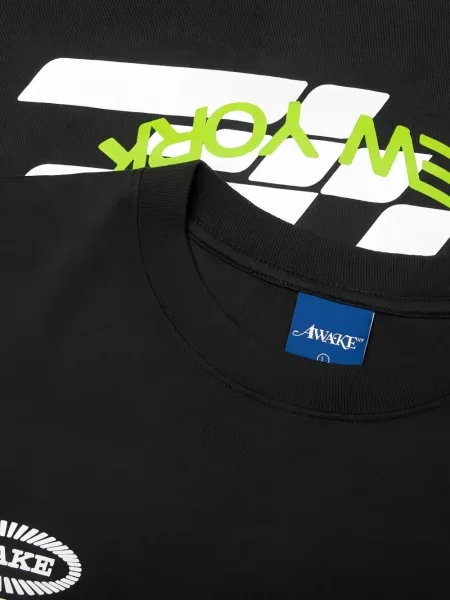 Tricou Awake Ny cu imagine negru