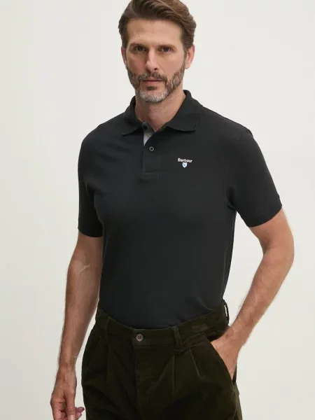 Barbour polo de Tartan Pique Polo cu imprimeu negru