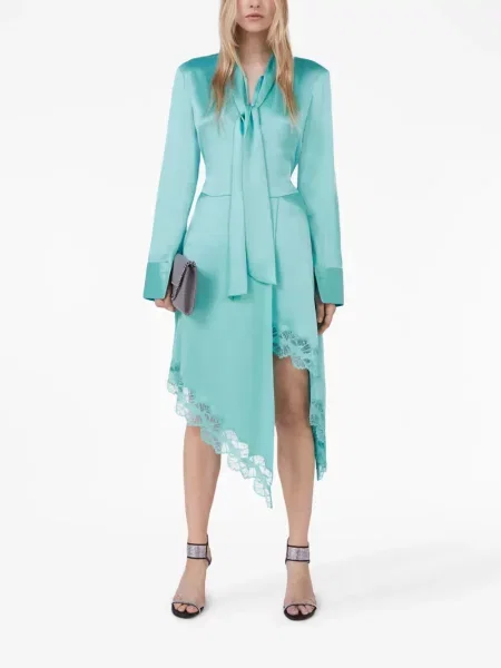 Kostiumas suknele Stella Mccartney satininis mėlyna