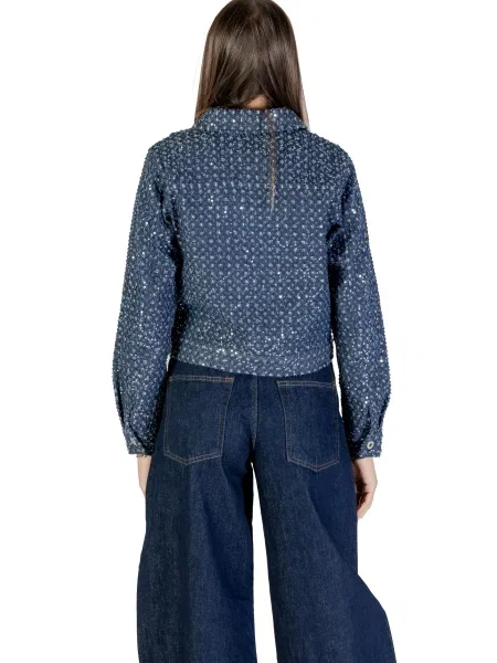 Kurtka jeansowa Only niebieska