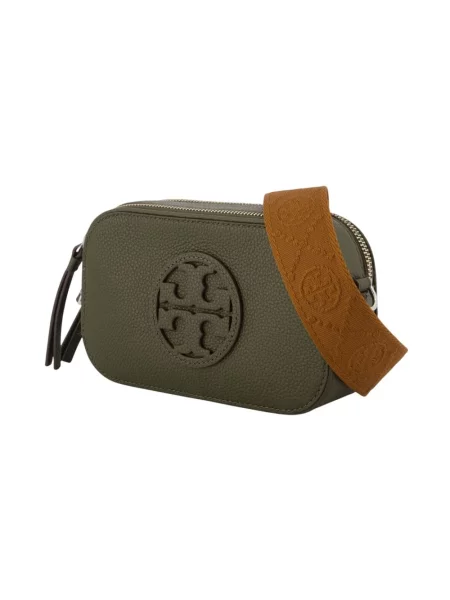 Tory Burch torebka crossbody skórzana Miller Mini zielona