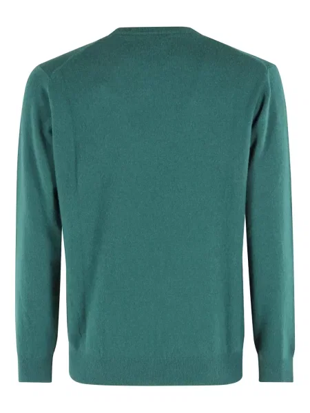 Pulover Mc2 Saint Barth cu decolteu rotund verde