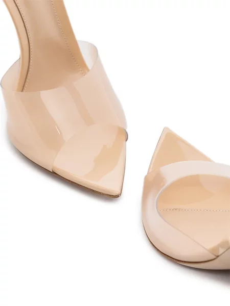 Papuci tip mules Gianvito Rossi transparente