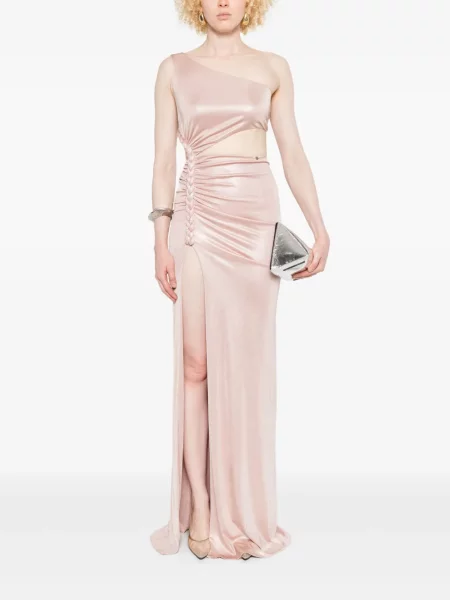 Rochie maxi Nissa de costum roz