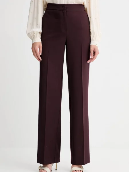 Twinset pantaloni cu lână violet