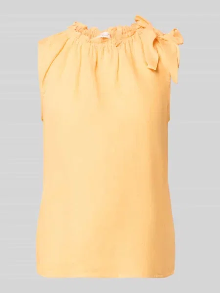 Bluzka o kroju regular fit z mieszanki z dodatkiem lnu Christian Berg Woman