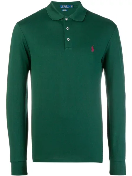 Tricou polo Polo Ralph Lauren cu autograf verde