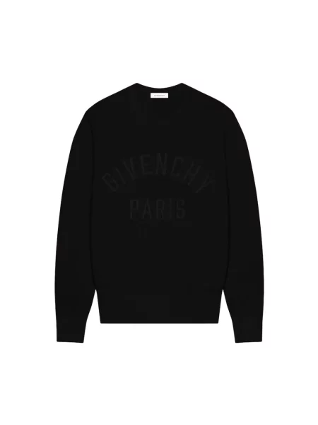 Haftowana bluza nierozpinana Givenchy czarna