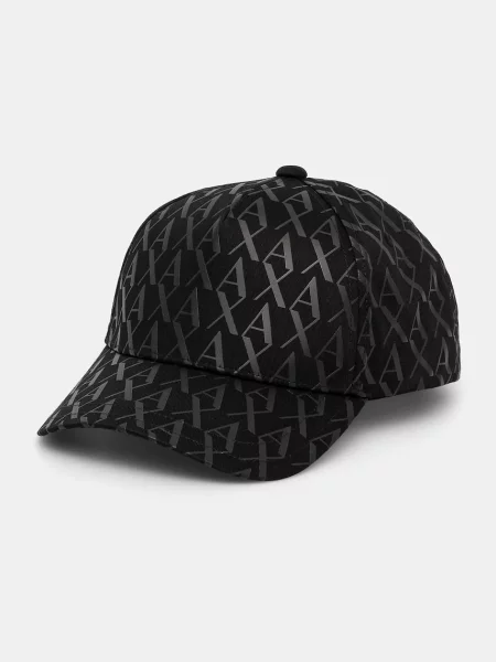 Armani Exchange șapcă de baseball din modelator negru