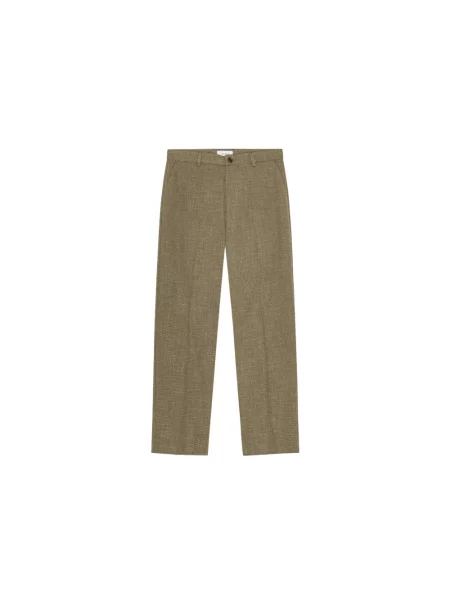 Spodnie Les Deux garniturowe brązowe