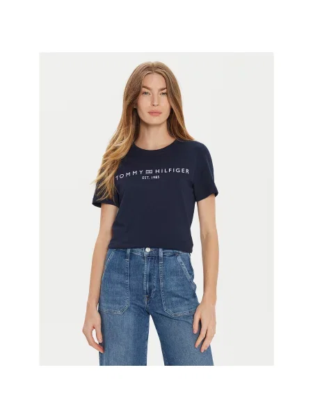 Tommy Hilfiger T-shirt Regular Fit tamnoplava