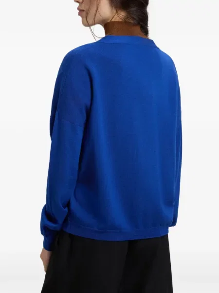 Cardigan Woolrich de lână albastru