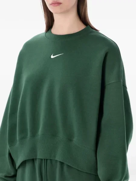Leggings Nike cu broderie cu decolteu rotund mini verde
