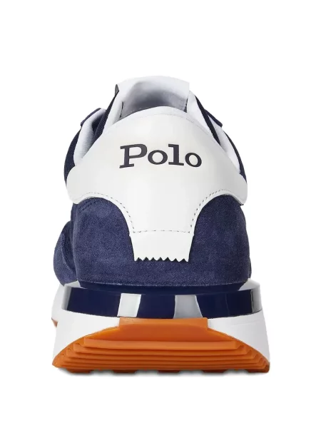 Ochelari de soare Polo Ralph Lauren din piele de căprioară cu imagine de costum albastru