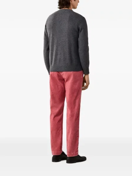 Pulover Hackett London cu decolteu rotund gri