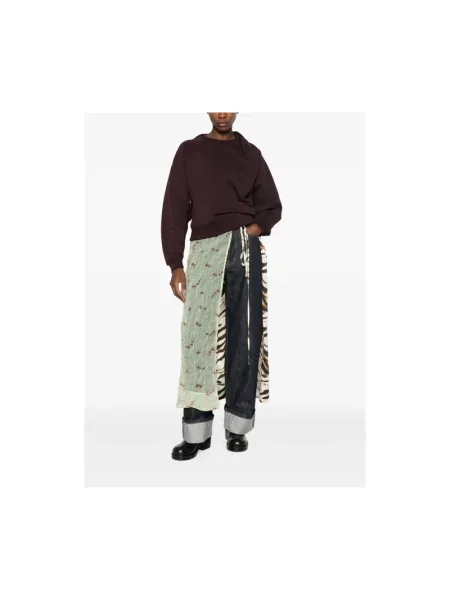 Bluza Dries Van Noten wełniana brązowa