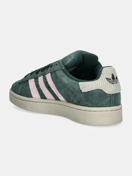 Semišové tenisky adidas Originals Campus W zelené