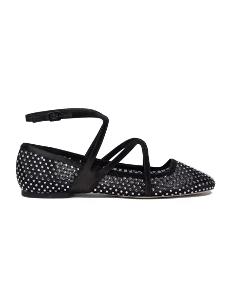 Balerinki Jimmy Choo skórzane czarne