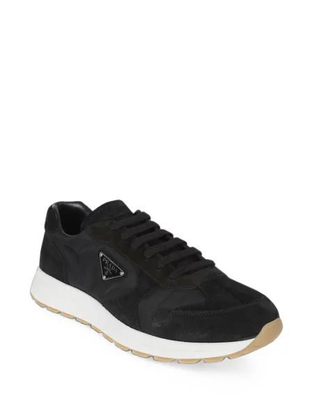 Sneakerși Prada din piele de căprioară negru