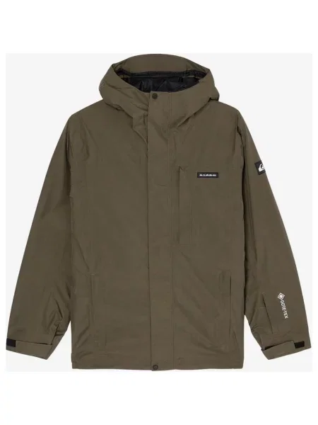 Kurtka z kapturem Quiksilver Overcast GORE-TEX oliwkowy S zielony