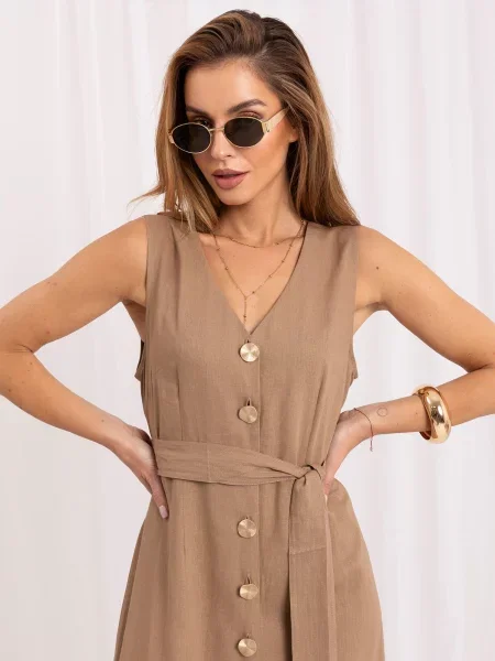 Rochie midi Italy Moda maro