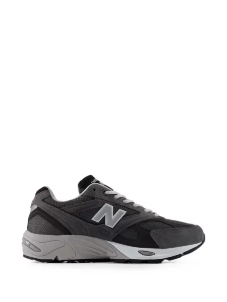Pantaloni New Balance cu imagine din material terry cu model leopard gri