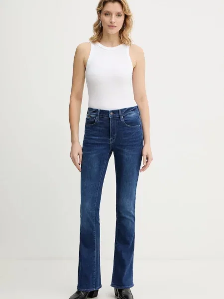 G-Star jeansy high waist niebieskie