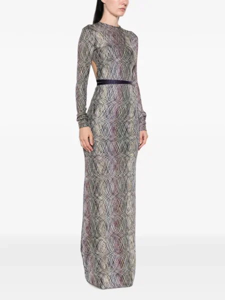 Rochie Missoni tricotate gri
