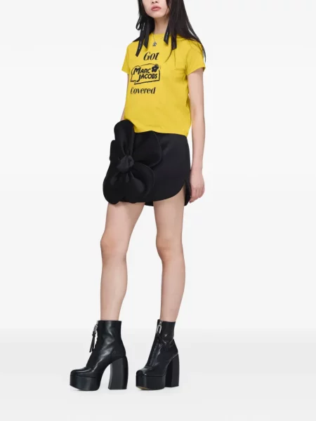Fusta mini Marc Jacobs cu aplicații negru
