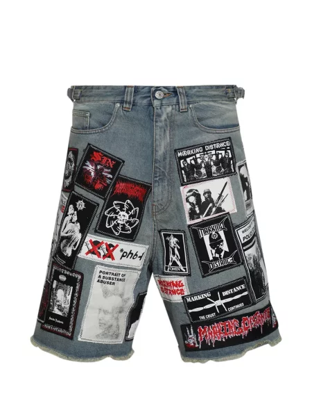 Pantaloni scurți din denim Marking Distance albastru