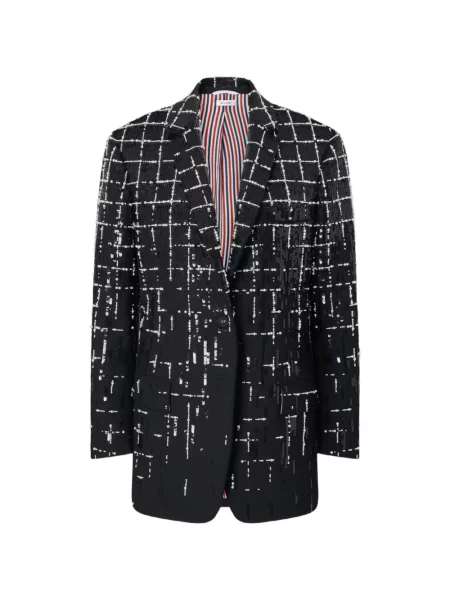 Sacou Thom Browne cu paiete negru